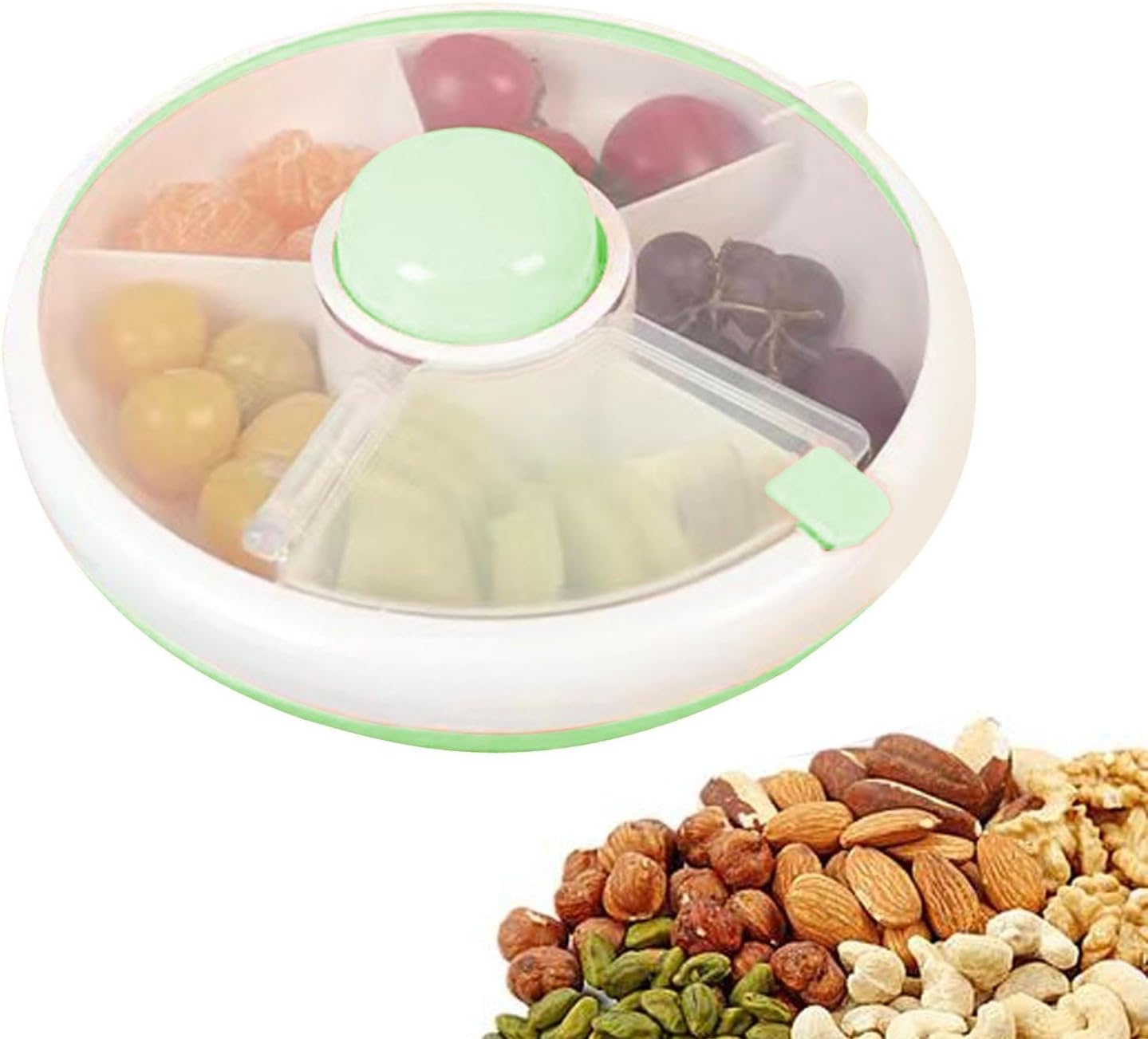 SNACK SPINNER LUNCH BOX ROTATING FOOD STORAGE